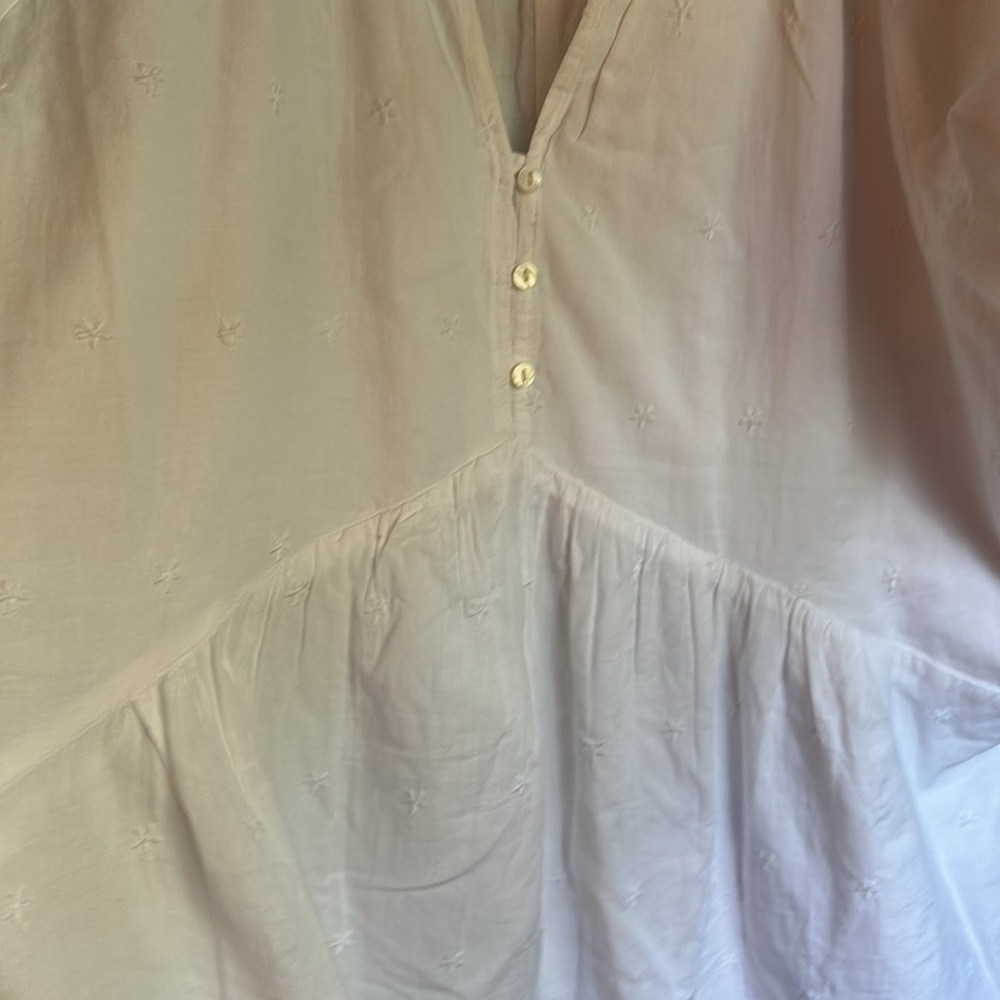 Old Navy White Ruffled dress with lace detail - Picture 6 of 10